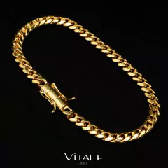 Pulseira Cuban 5mm Banhada a Ouro 18k - comprar online