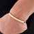 Bracelete Liso Banhado a Ouro 18k (Tamanho Ajustável) - loja online