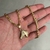 Corrente Cadeado 4mm e Pingente Cavalo Banhado a Ouro 18k | Fecho Canhão - comprar online