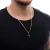 Corrente 2mm Grumet e Pingente Crucifixo Liso Banhado a Ouro 18k - Loja de Joias Banhadas Masculinas e Femininas | VITALE JOIAS