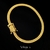 Pulseira Grumet Flat 4,5mm Banhado a Ouro 18k | Marcação 750