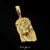 Pingente Face de Cristo M Banhado a Ouro 18k