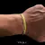 Pulseira Flat Detalhada 6mm Banhado a Ouro 18k - comprar online