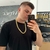 Imagem do Corrente Grumet Dupla 13mm Banhado a Ouro 18k | Fecho Duplo