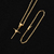 Kit Corrente e Pulseira Cadeado 3mm + Cruz Amarrada Banhado a Ouro 18k - loja online