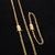 Kit Corrente e Pulseira Grumet Pitbull 4mm Banhado a Ouro 18k | Marcação 750