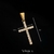 Pingente Cruz P Cravejado Banhado a Ouro 18k - comprar online