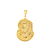 Pingente Jesus Liso Banhado a Ouro 18k