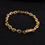 Pulseira Carrier Cadeado 6mm Banhado a Ouro 18k | Fecho Canhão - comprar online