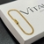 Pulseira Cadeado Duplo 2,5 Banhado a Ouro 18k na internet