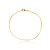 Pulseira 1mm Veneziana Banhado a Ouro 18k - comprar online