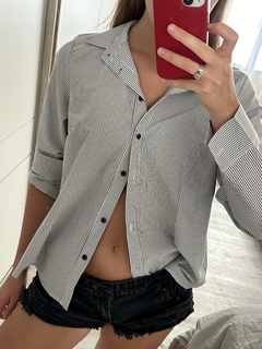 Camisa Rayada Negra II - comprar online