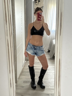 Top Cruzado Negro - Tienda Online de Tendenza