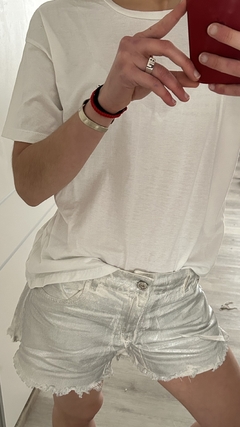 Short Foil Blanco - Tienda Online de Tendenza