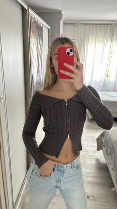 Campera Zipper Gris - tienda online
