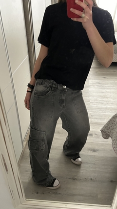 Jean Cargo Gris - Tienda Online de Tendenza