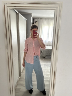Camisa Rayada Roja - Tienda Online de Tendenza