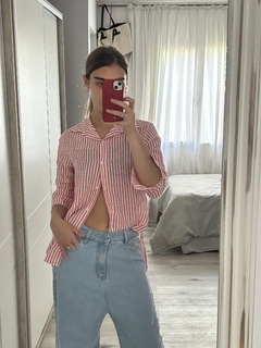 Camisa Rayada Roja