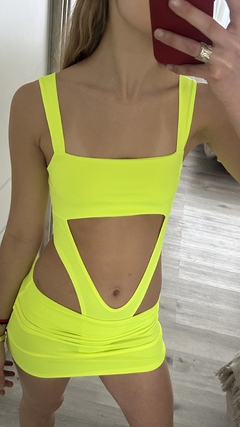 Body Rhea Amarillo Fluo - Tienda Online de Tendenza