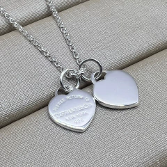 Colar Coração Duplo - comprar online