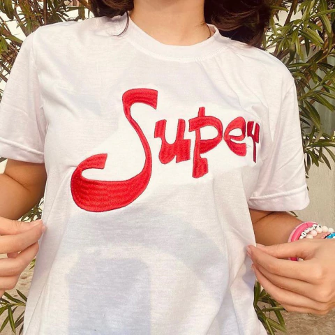 Camisa/Camiseta bordada álbum Super do Jão