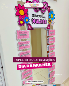 Decoração para Espelho - Dia da Mulher!