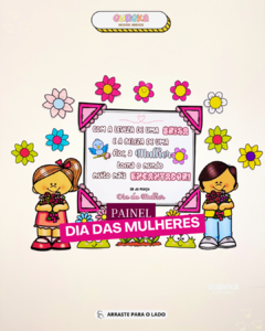 Painel e Lembrancinha Dia da Mulher