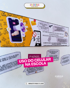 KIT PAINEL PROIBIDO USO DO CELULAR NA ESCOLA - comprar online