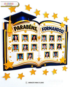 LIVRO FORMANDOS – PAINEL DE FORMATURA ABC COM FOTOS DOS ALUNOS - comprar online