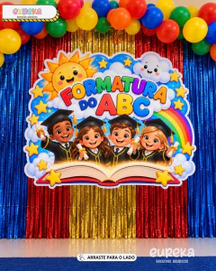 Painel Formatura do ABC – Decoração para Formatura Infantil - comprar online