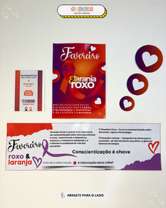 KIT FEVEREIRO ROXO E LARANJA - comprar online