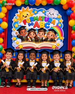 Painel Formatura do ABC – Decoração para Formatura Infantil na internet