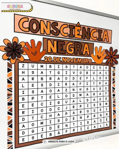 PAINEL CAÇA-PALAVRAS CONSCIÊNCIA NEGRA - Eureka Recursos Didaticos