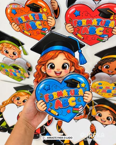 Lembrancinha Formatura ABC - Coração com Docinhos - Eureka Recursos Didaticos