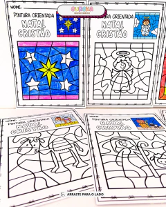 ATIVIDADE PINTURA ORIENTADA TEMA NATAL - Eureka Recursos Didaticos
