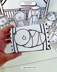 Presépio de Mesa 3D para Colorir - loja online