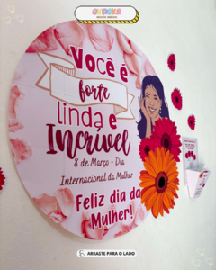 PAINEL DIA DA MULHER – UM TOQUE ESPECIAL PARA SEU AMBIENTE