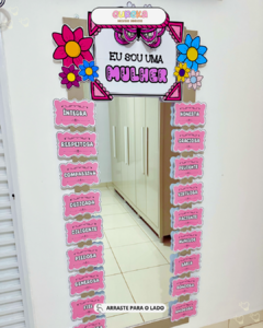 Decoração para Espelho - Dia da Mulher!