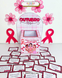 CAIXA MOTIVACIONAL OUTUBRO ROSA na internet