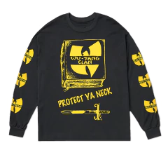 Camiseta Manga Comprida Preta WU TANG CLAN - comprar online