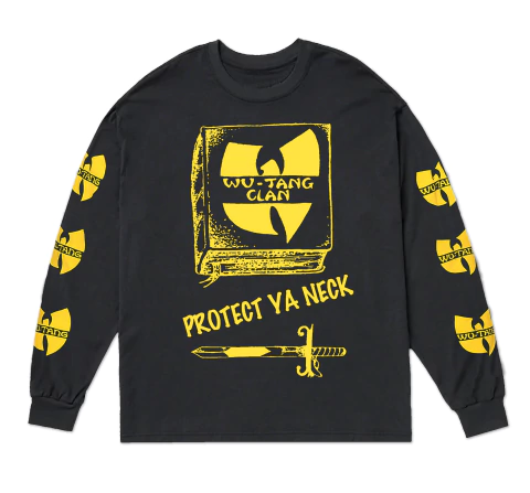 Camiseta Manga Comprida Preta WU TANG CLAN - comprar online