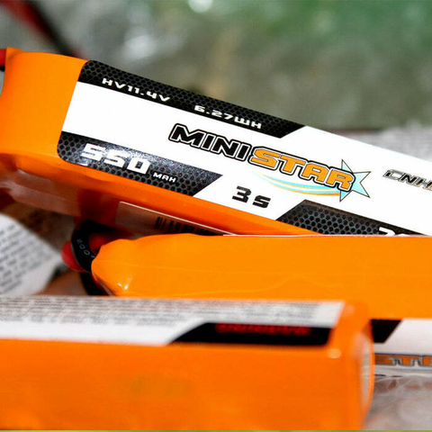3 Packs CNHL MiniStar HV 550mAh 11.4v 3s 70c