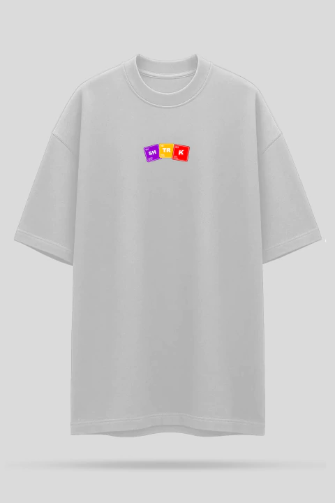 Camiseta Oversized Shatark Cientista - Branco