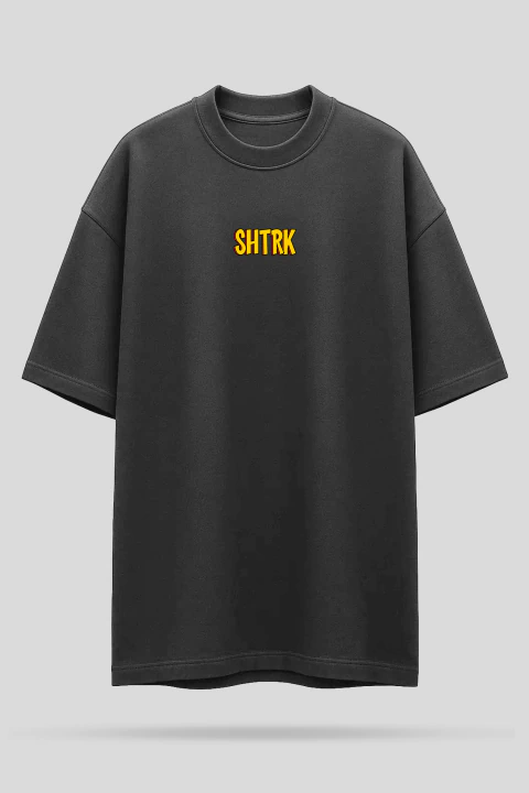 Camiseta Oversized Shatark Johnny Bravo - Chumbo