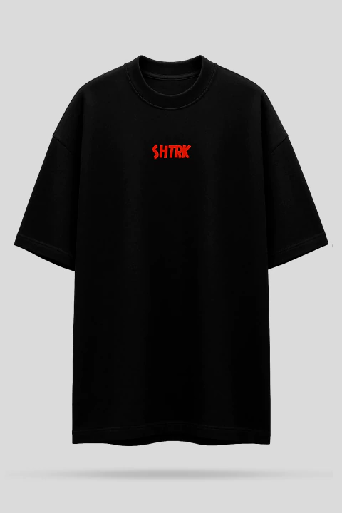 Camiseta Oversized Shatark Tom - Preto