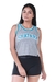 Cropped Basquete NBA Pepper - Cinza Claro