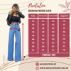 Molde Pantalón denim wide leg - PDENM-001