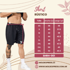 Molde Short Rústico - SHRH-001