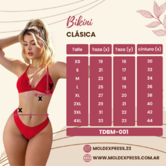 Molde - Bikini Triangulo con Bombacha Clasica - TDBM-001