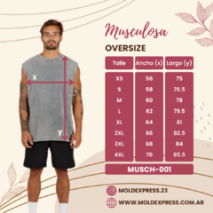 Molde Musculosa Oversize - MUSCH-001